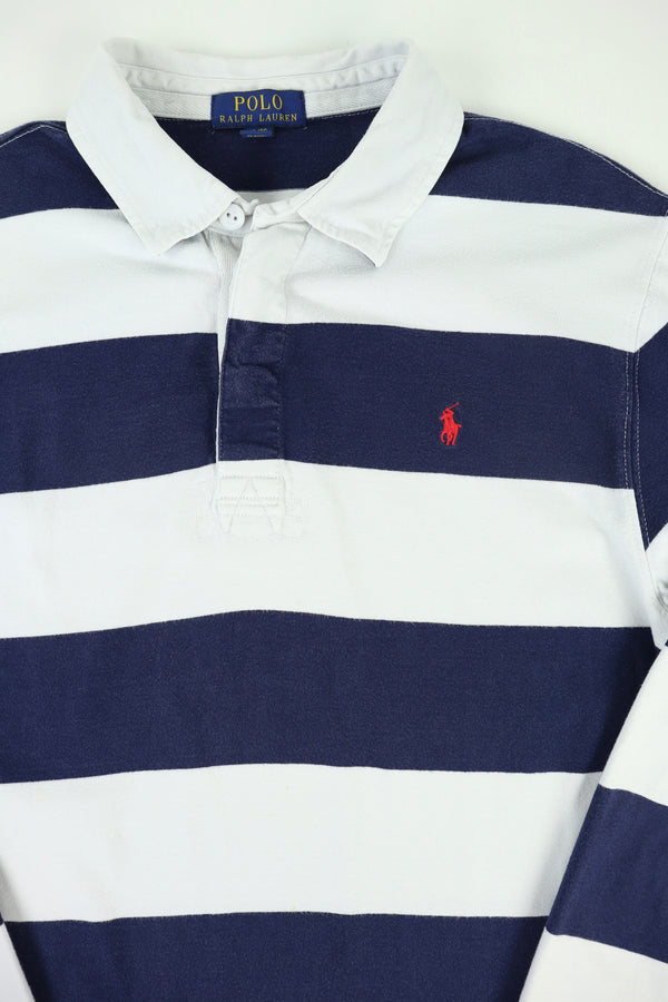 Ralph Lauren rugby polo shirt met lange mouw - S