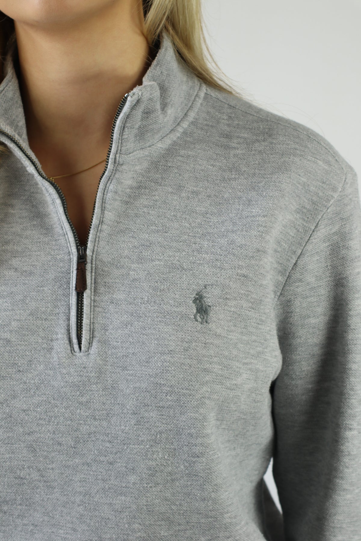 Ralph Lauren trui met kwart rits - S