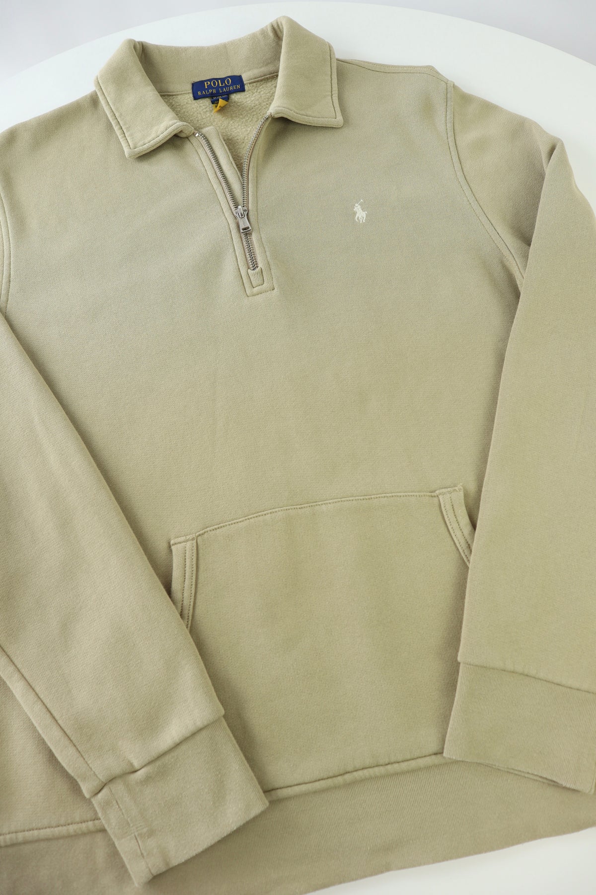 Ralph Lauren trui met kwart rits - M
