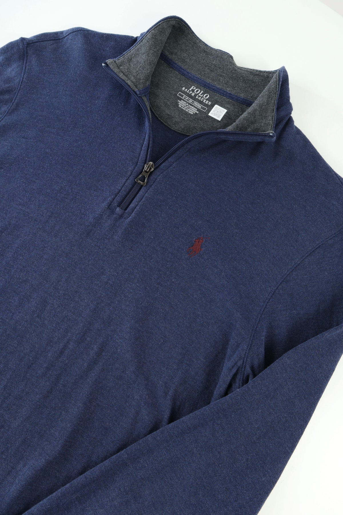 Ralph Lauren trui met kwart rits - S