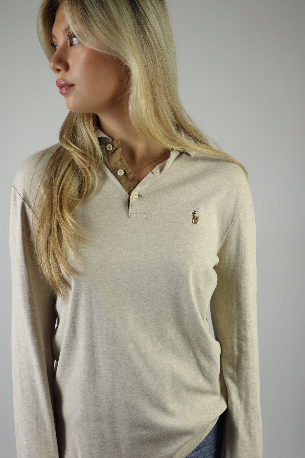 Ralph Lauren polo shirt met lange mouw - S