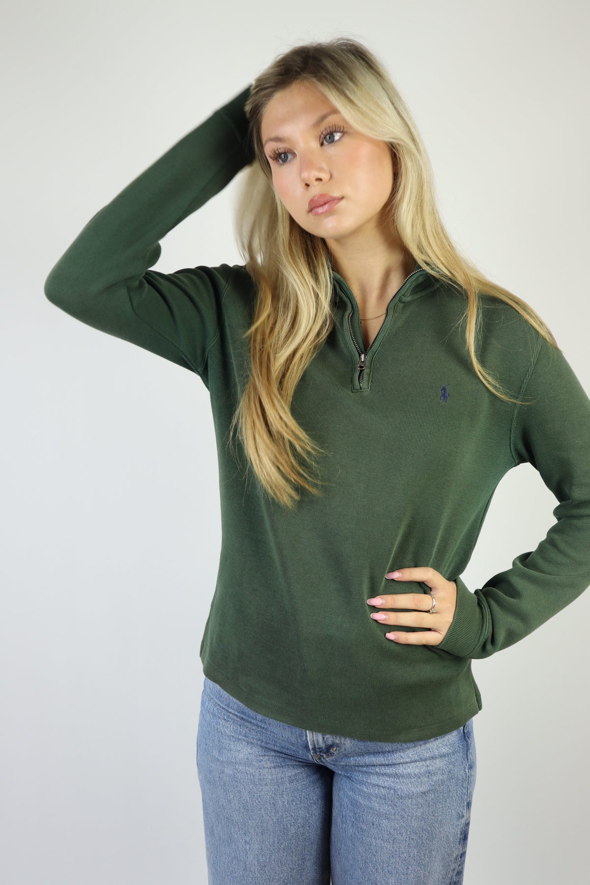 Ralph Lauren trui met kwart rits - XS