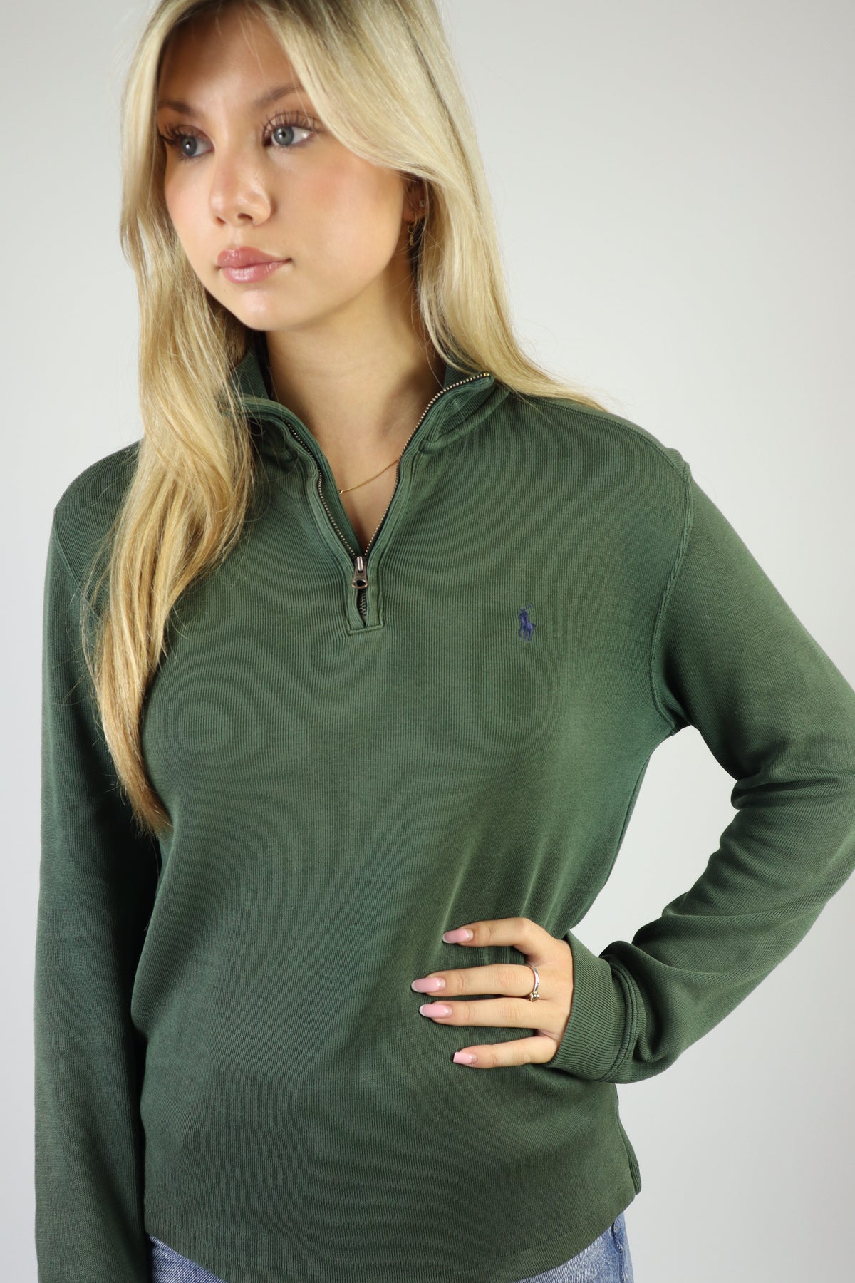 Ralph Lauren trui met kwart rits - XS