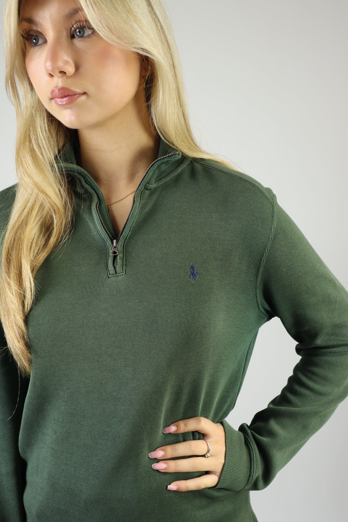 Ralph Lauren trui met kwart rits - XS