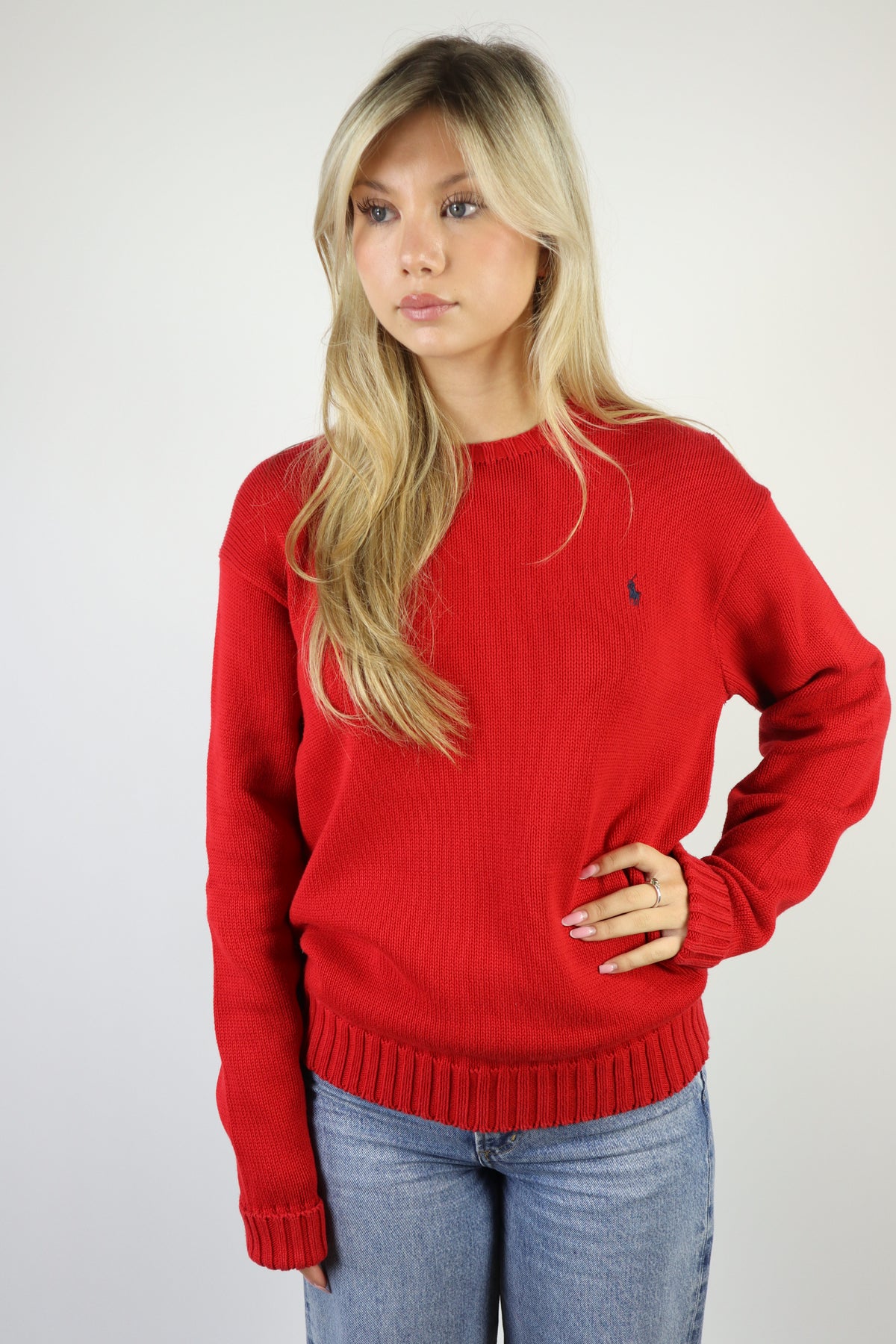 Ralph Lauren trui met ronde hals - S