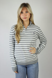 Ralph Lauren trui met kwart rits - S