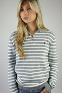 Ralph Lauren trui met kwart rits - S