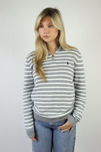 Ralph Lauren trui met kwart rits - S