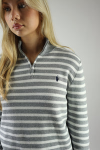 Ralph Lauren trui met kwart rits - S