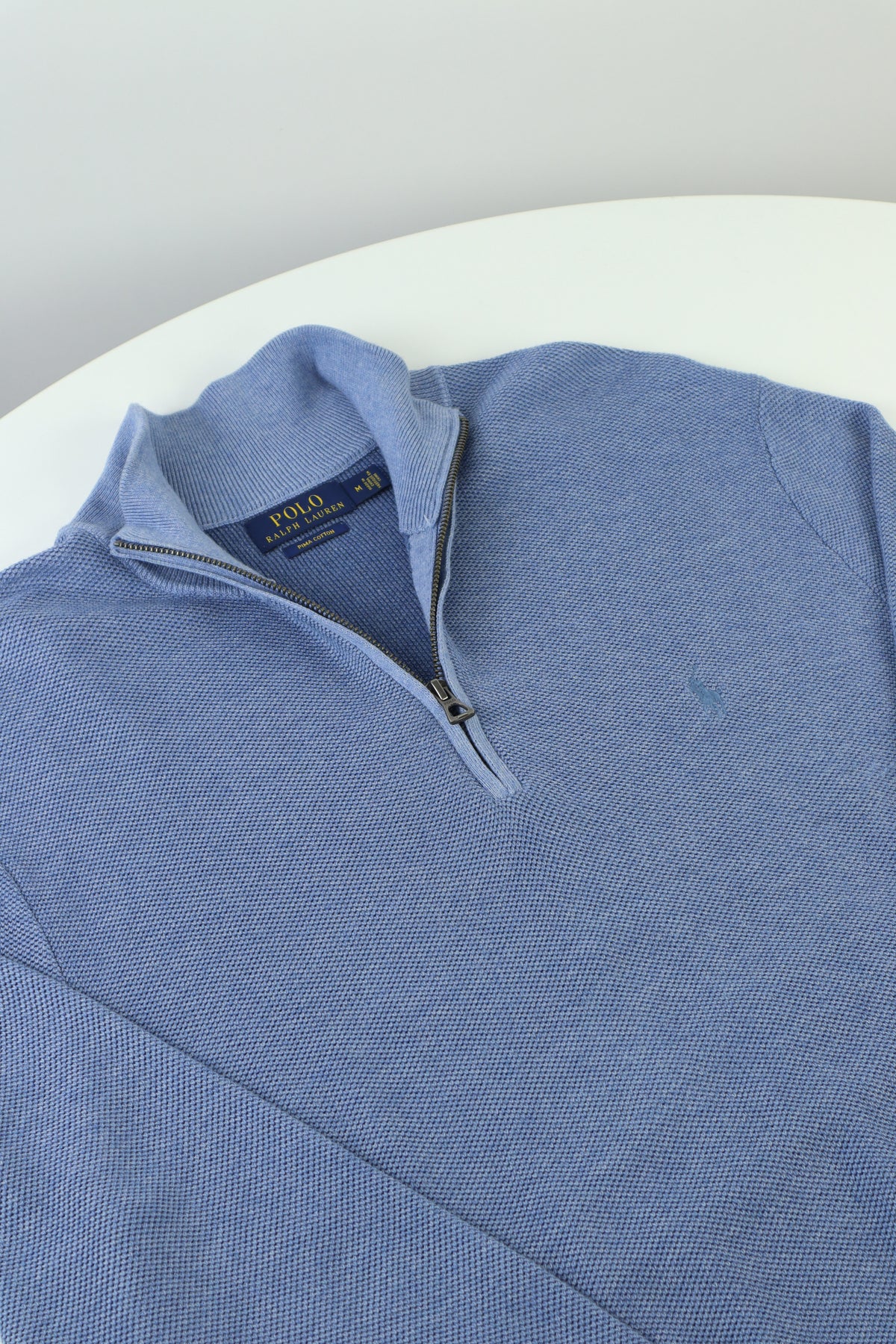 Ralph Lauren trui met kwart rits - L
