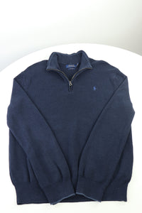 Ralph Lauren trui met kwart rits - L