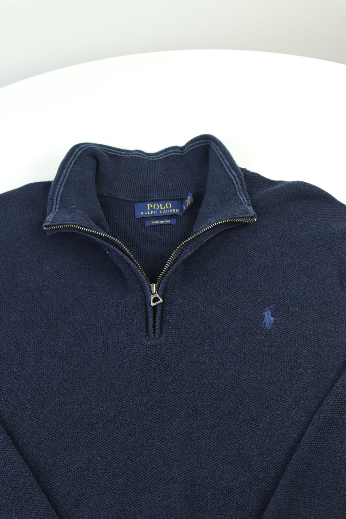Ralph Lauren trui met kwart rits - L