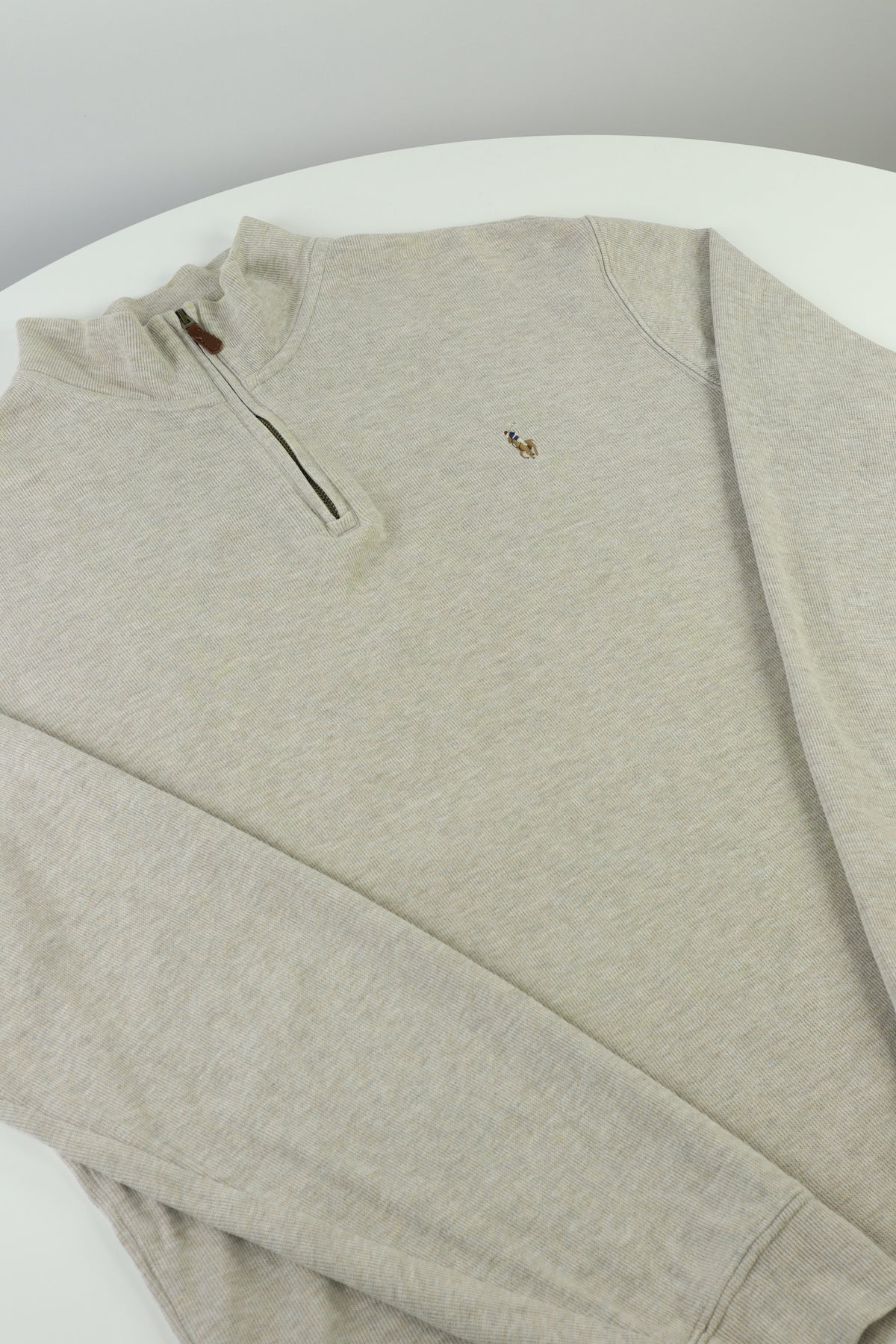 Ralph Lauren trui met kwart rits - M
