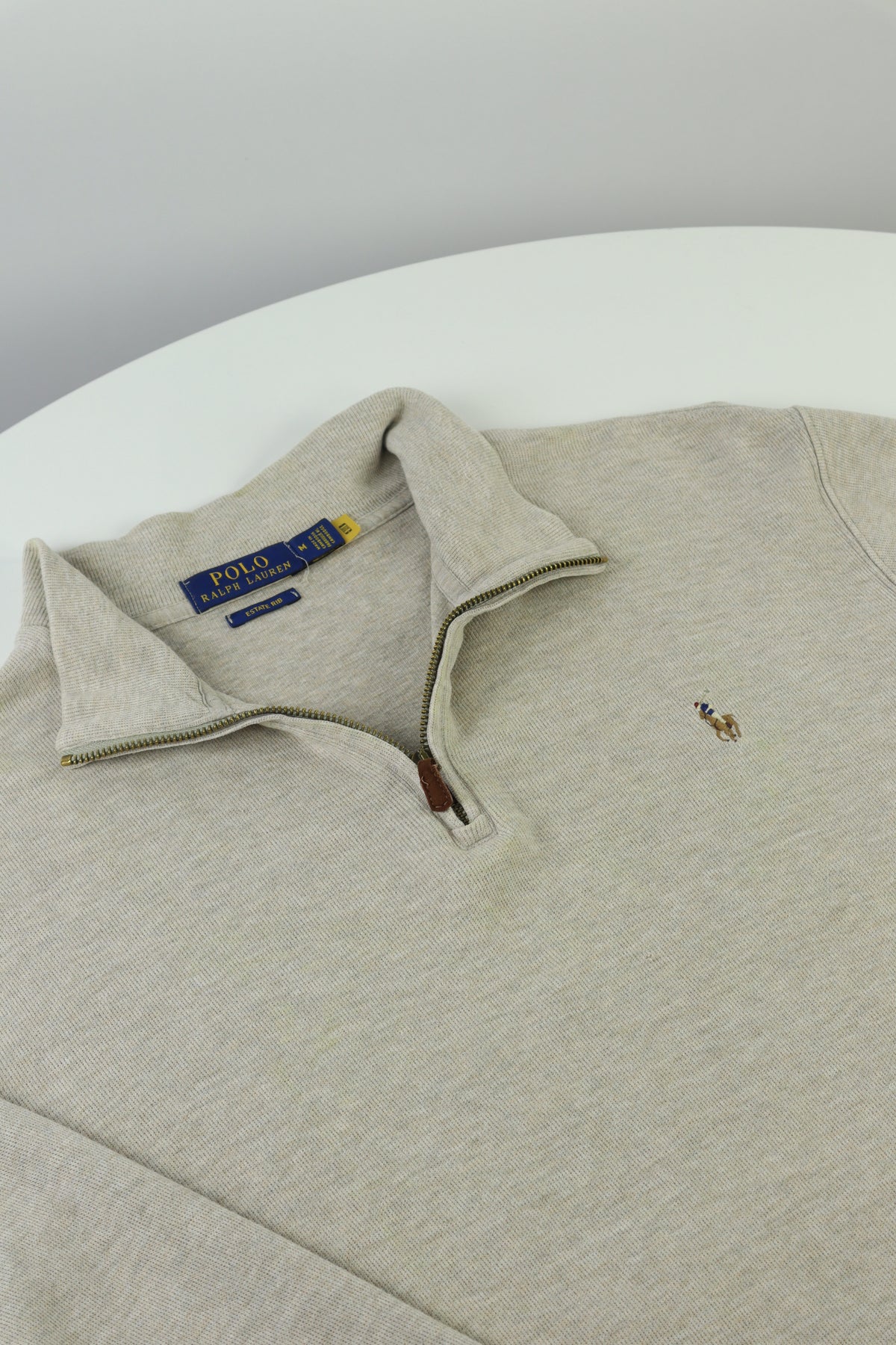 Ralph Lauren trui met kwart rits - M