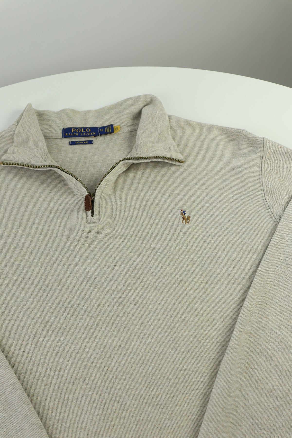 Ralph Lauren trui met kwart rits - M