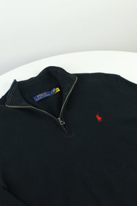 Ralph Lauren trui met kwart rits - S