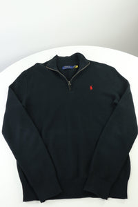 Ralph Lauren trui met kwart rits - S