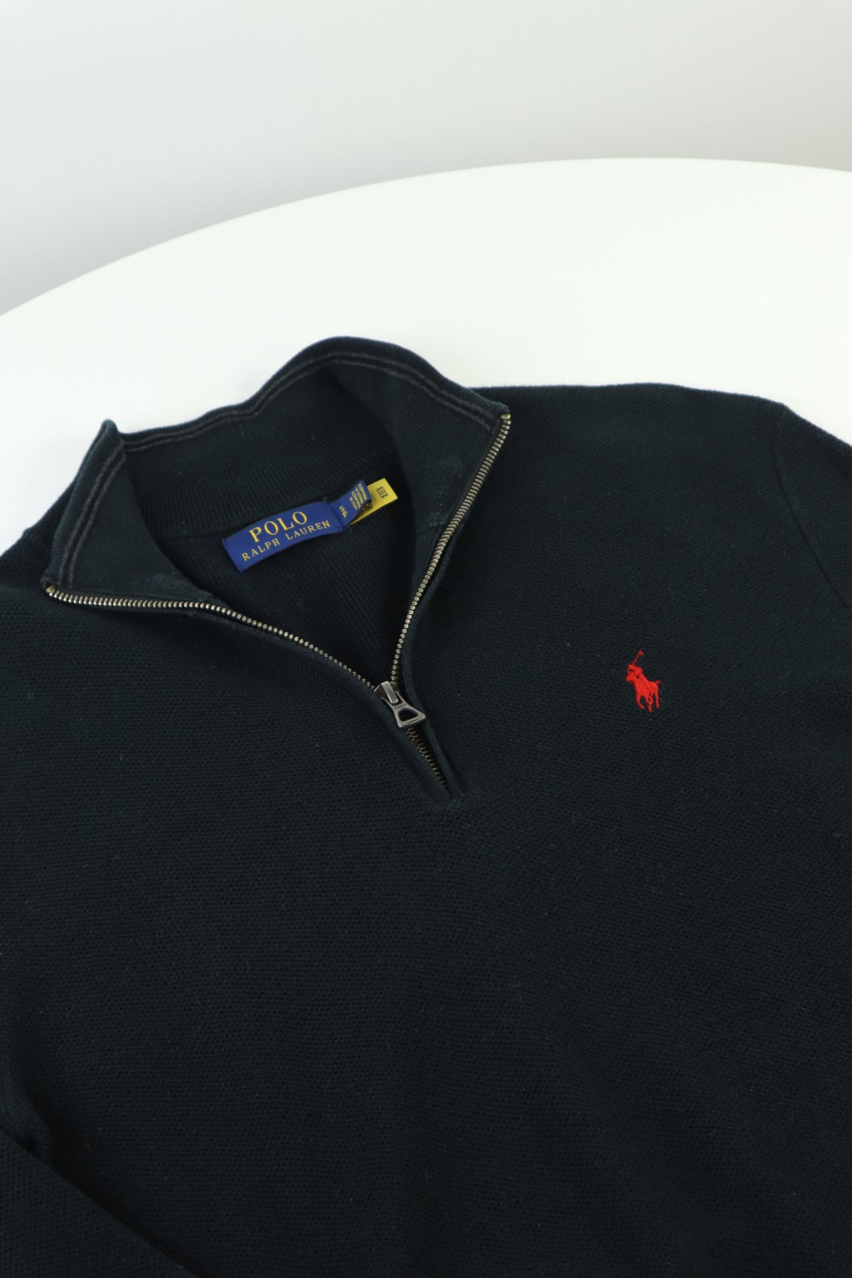 Ralph Lauren trui met kwart rits - S