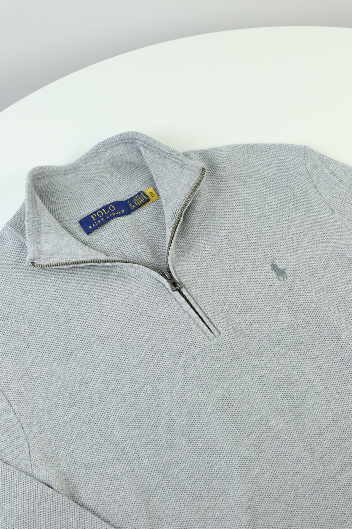 Ralph Lauren trui met kwart rits - S