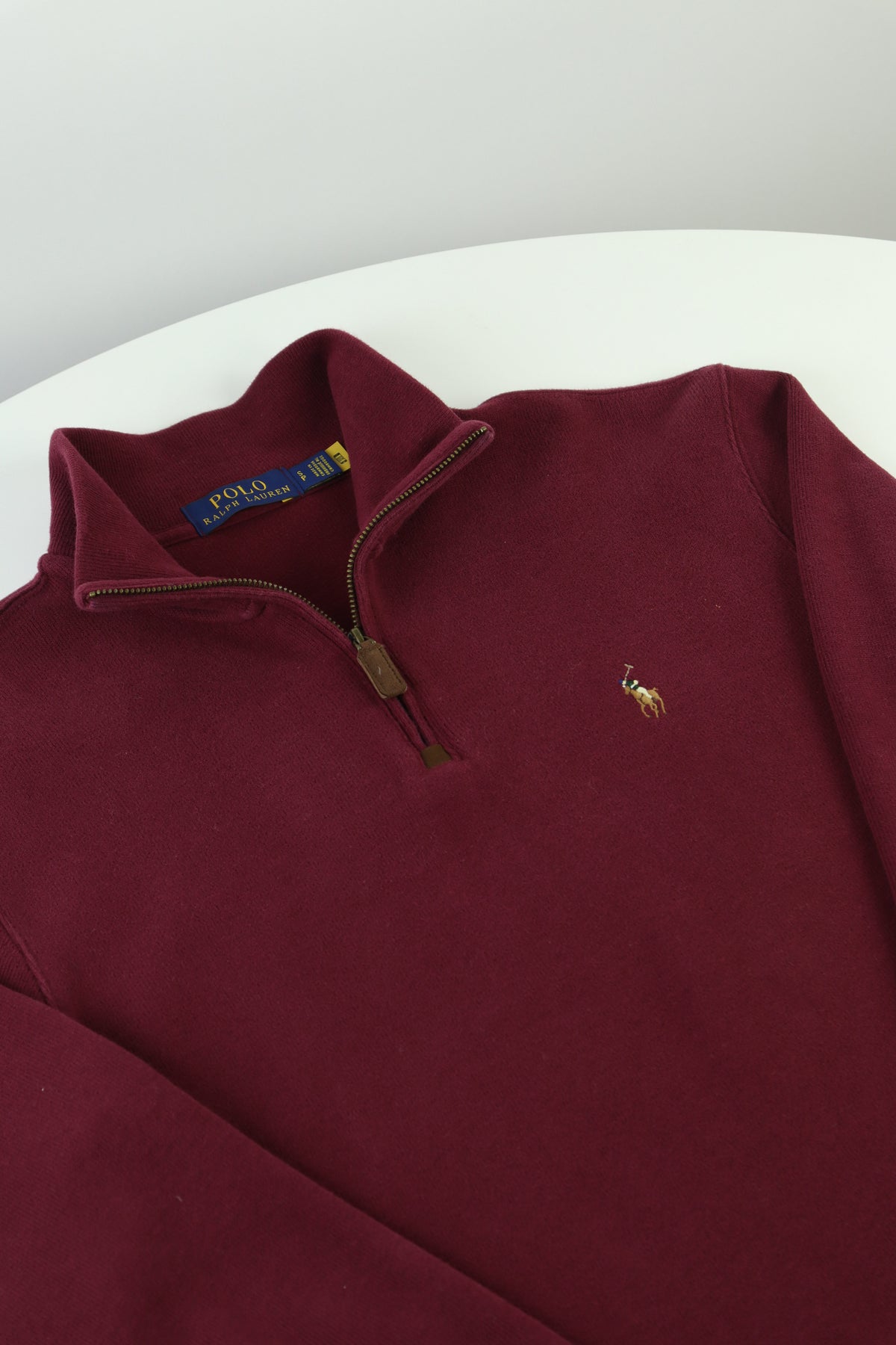 Ralph Lauren trui met kwart rits - S