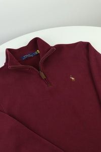 Ralph Lauren trui met kwart rits - S