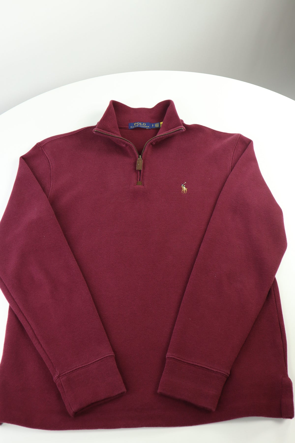 Ralph Lauren trui met kwart rits - S