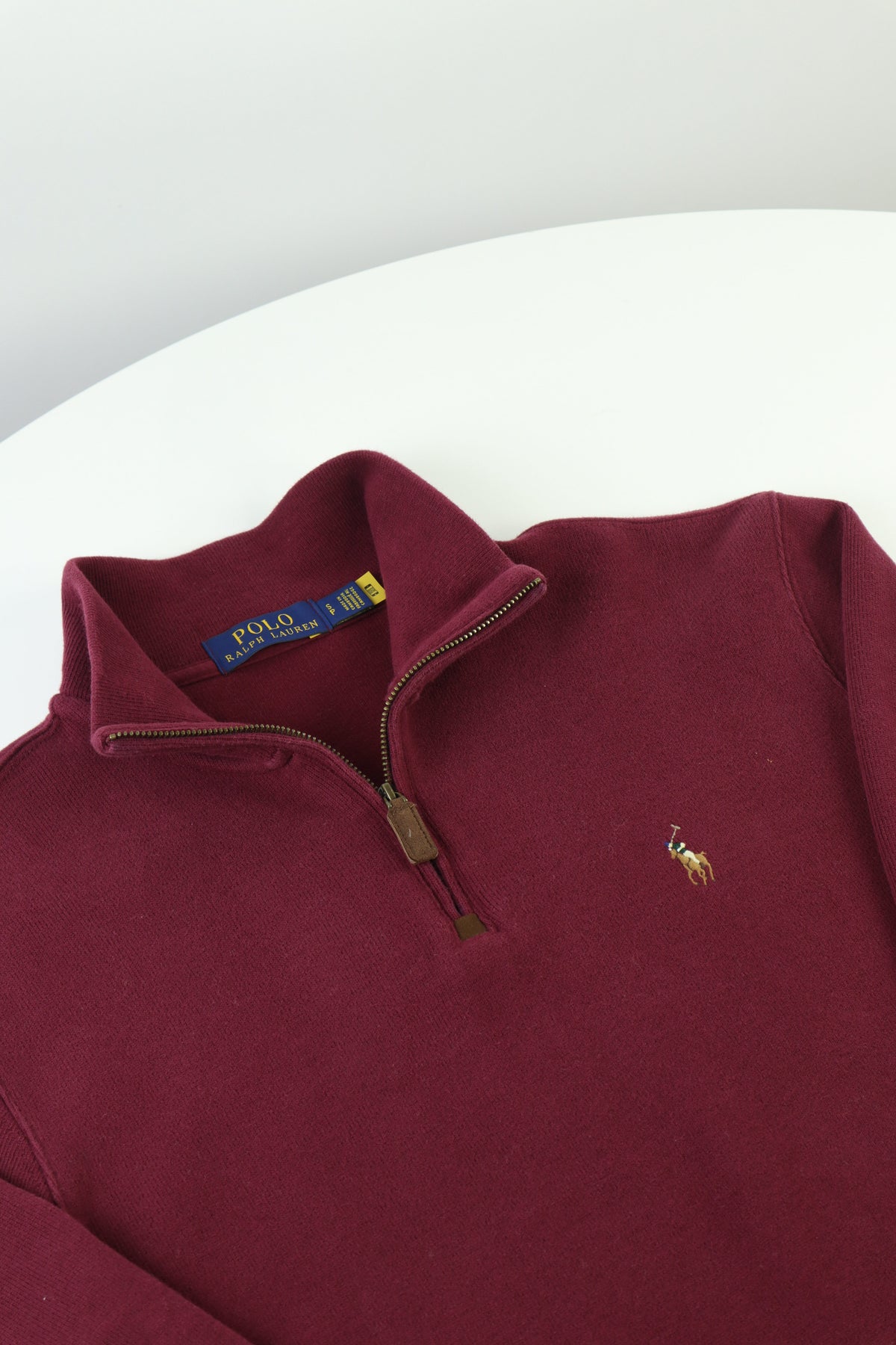 Ralph Lauren trui met kwart rits - S