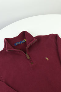 Ralph Lauren trui met kwart rits - S