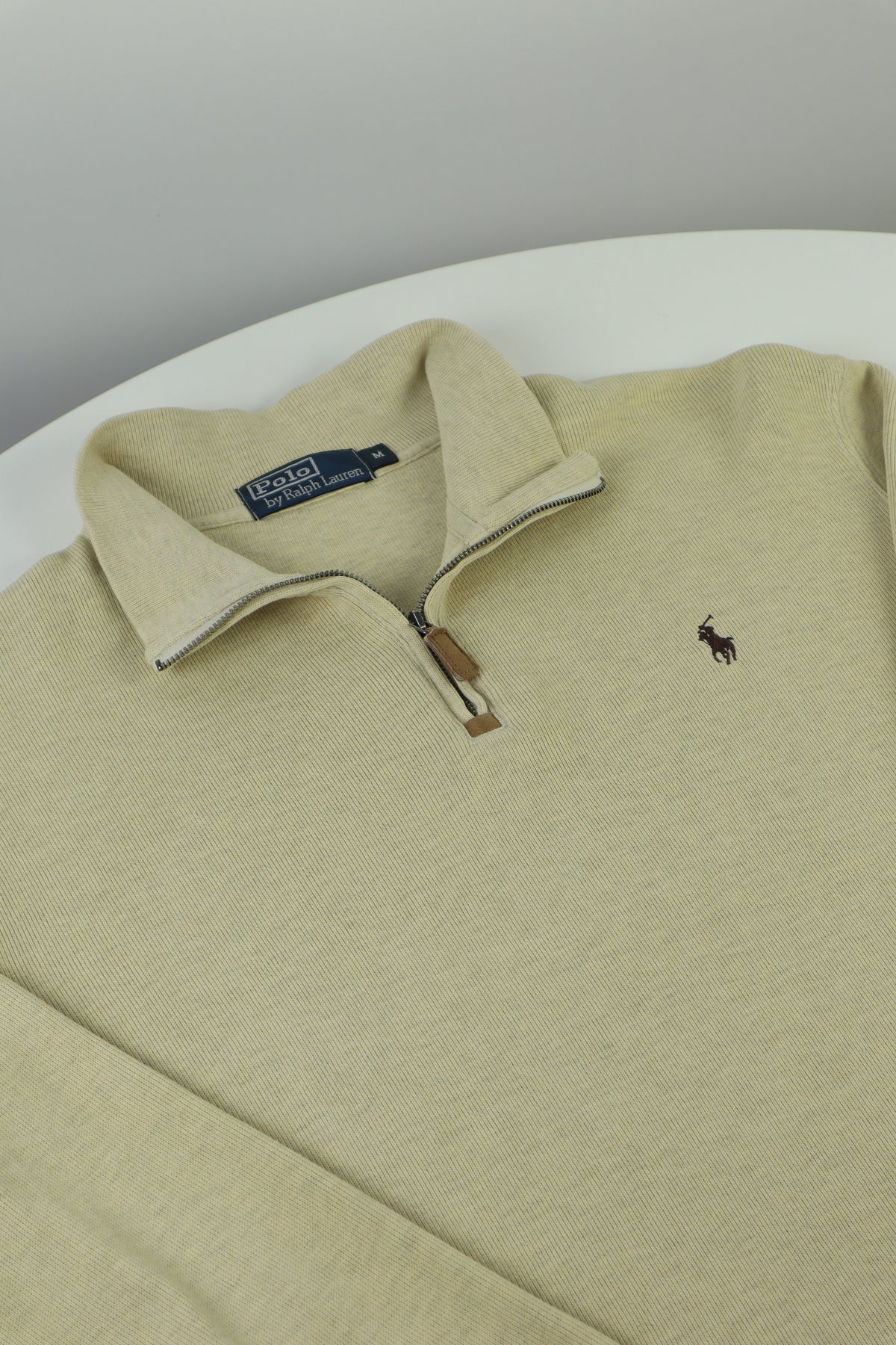 Ralph Lauren trui met kwart rits - M