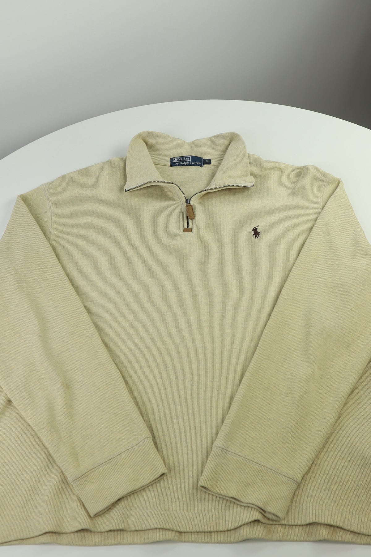 Ralph Lauren trui met kwart rits - M