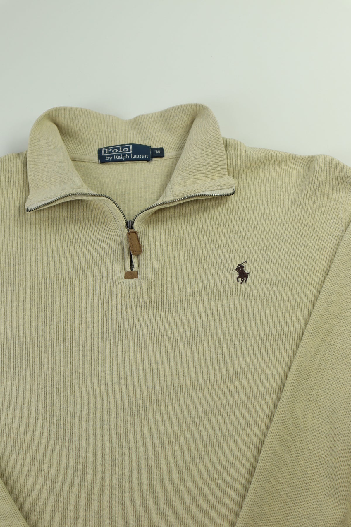 Ralph Lauren trui met kwart rits - M