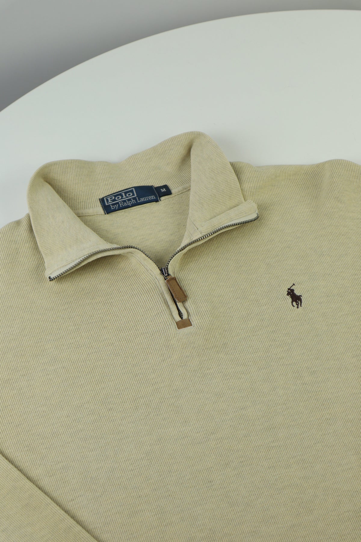Ralph Lauren trui met kwart rits - M