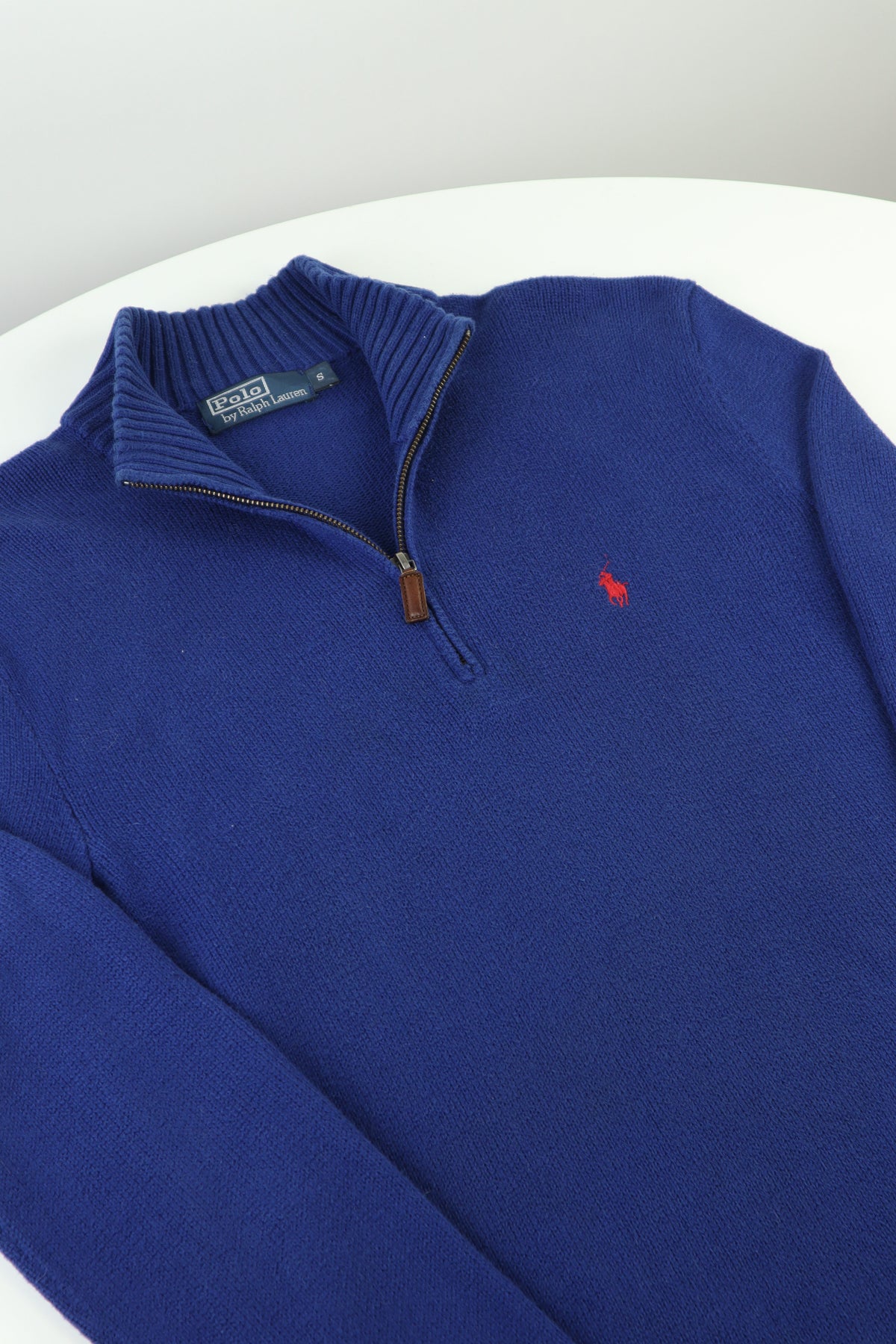 Ralph Lauren trui met kwart rits - M