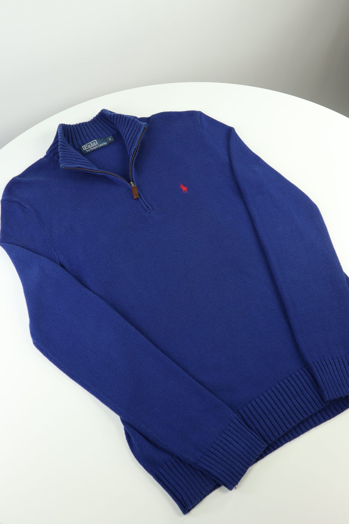 Ralph Lauren trui met kwart rits - M
