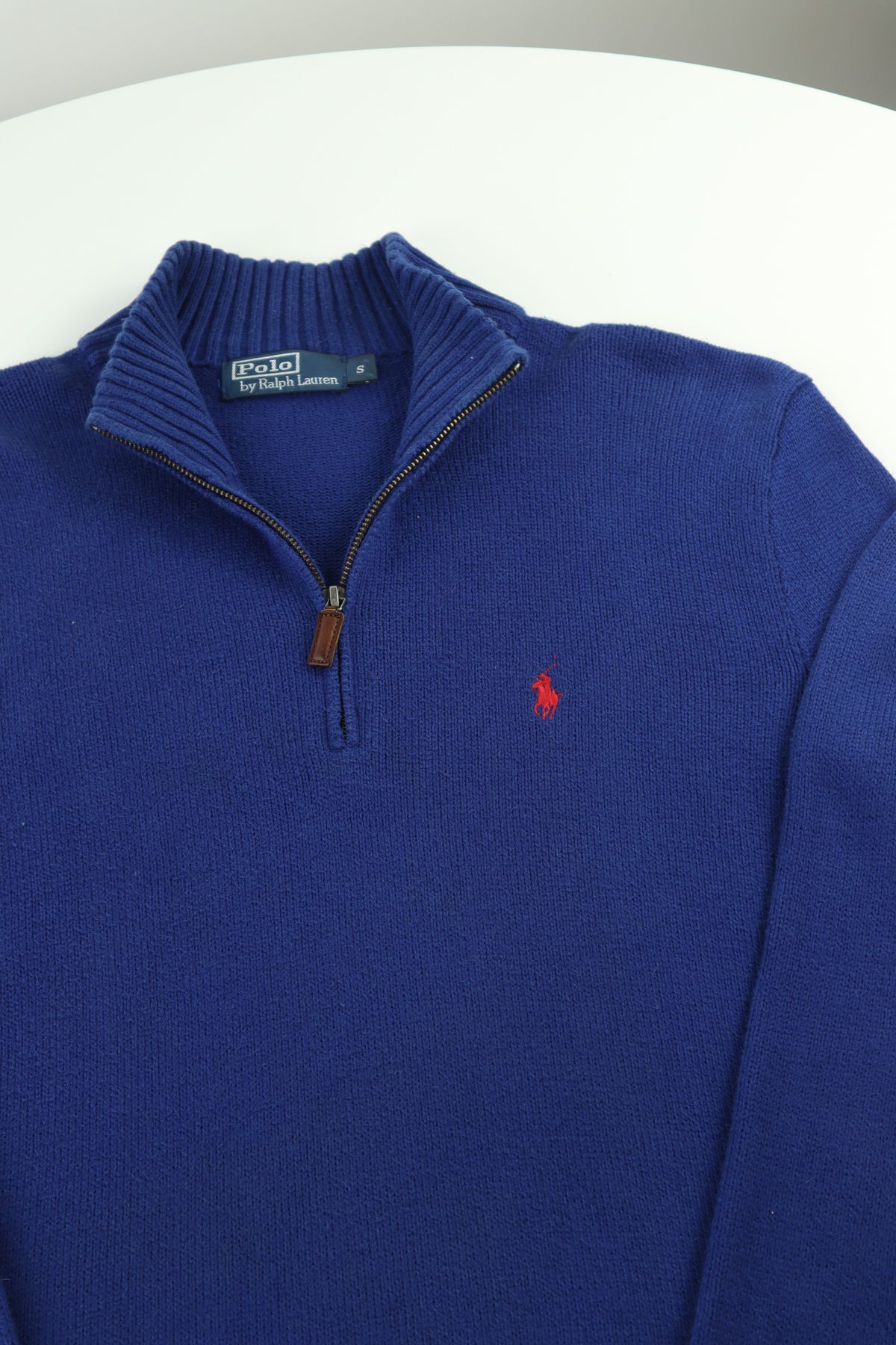 Ralph Lauren trui met kwart rits - M