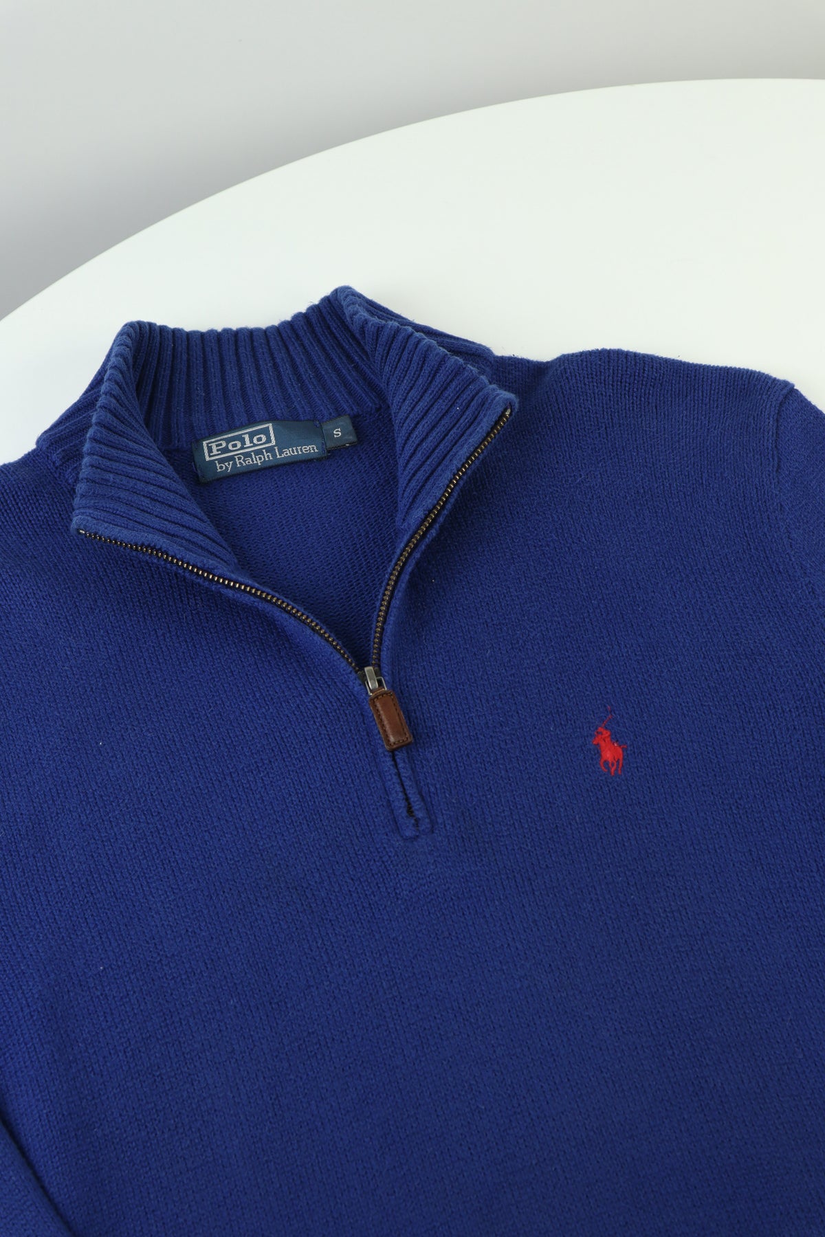 Ralph Lauren trui met kwart rits - M