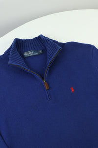 Ralph Lauren trui met kwart rits - M