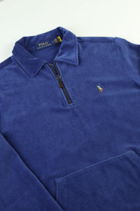 Ralph Lauren corduroy trui met kwart rits - S