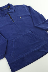 Ralph Lauren corduroy trui met kwart rits - S