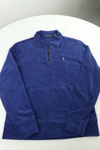 Ralph Lauren corduroy trui met kwart rits - S