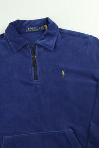 Ralph Lauren corduroy trui met kwart rits - S
