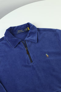 Ralph Lauren corduroy trui met kwart rits - S