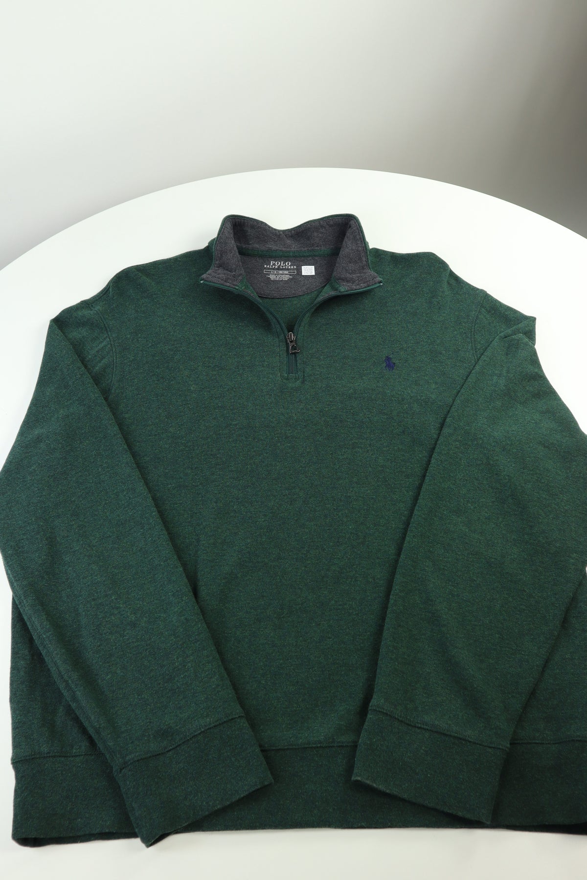 Ralph Lauren trui met kwart rits - L