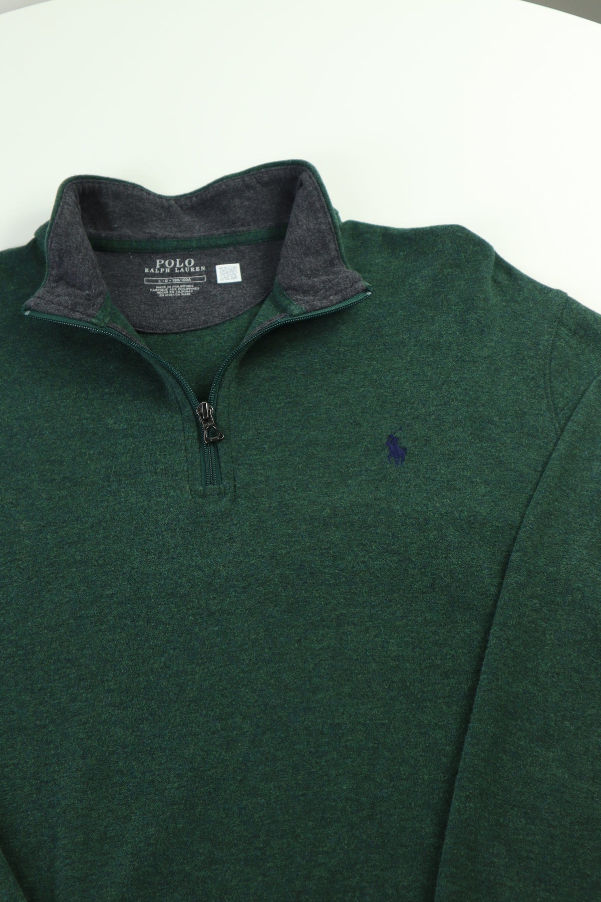 Ralph Lauren trui met kwart rits - L