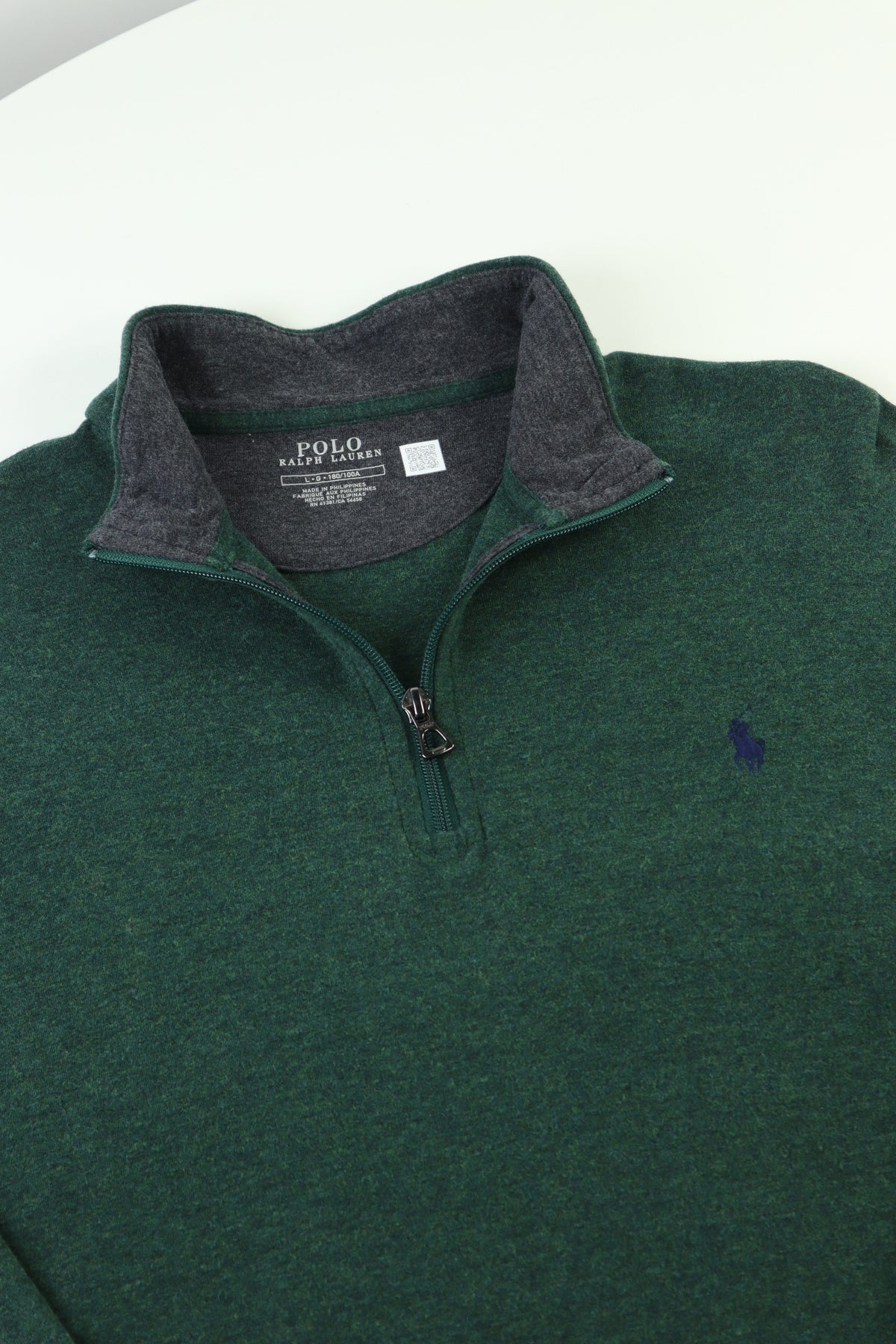 Ralph Lauren trui met kwart rits - L