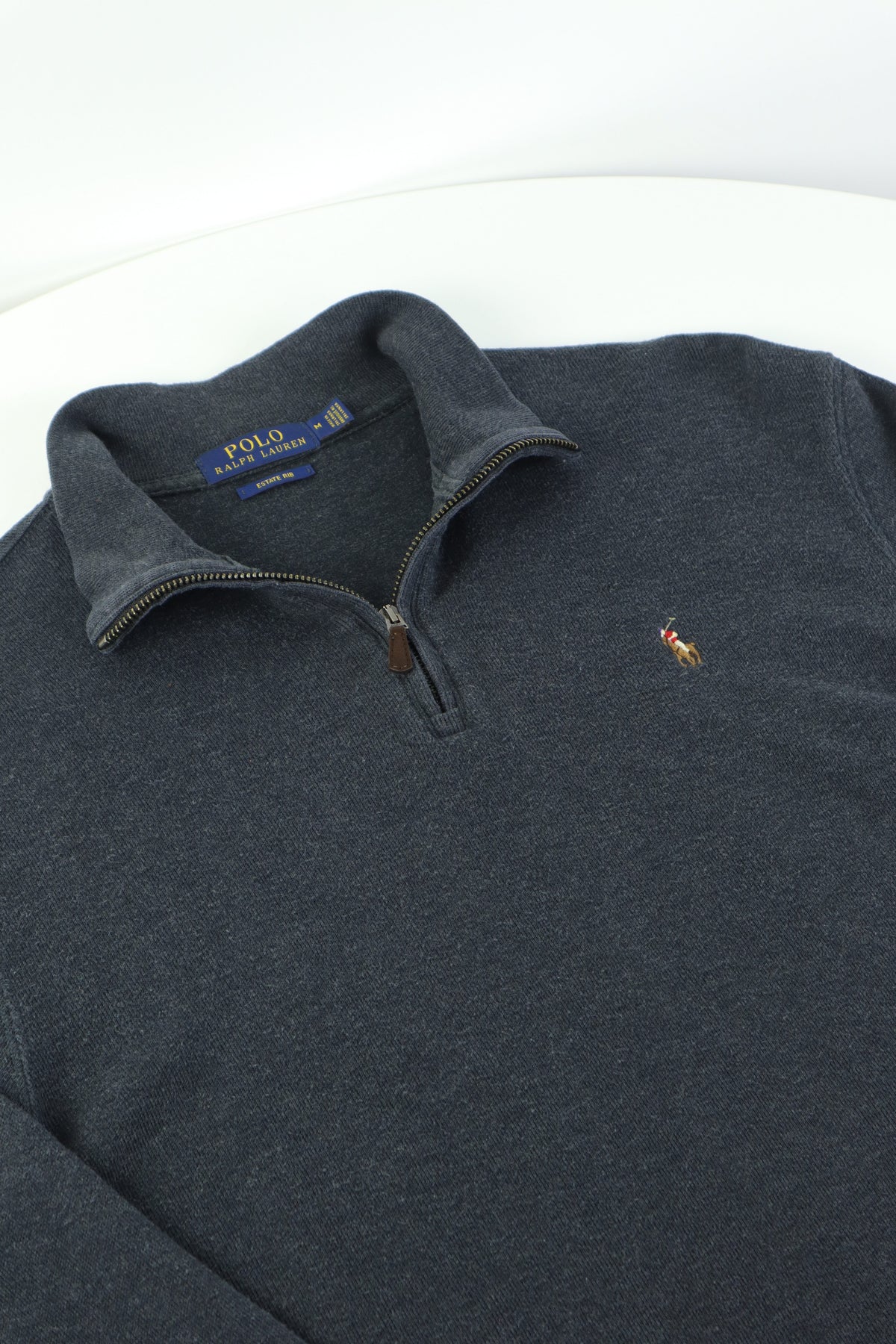 Ralph Lauren trui met kwart rits - M