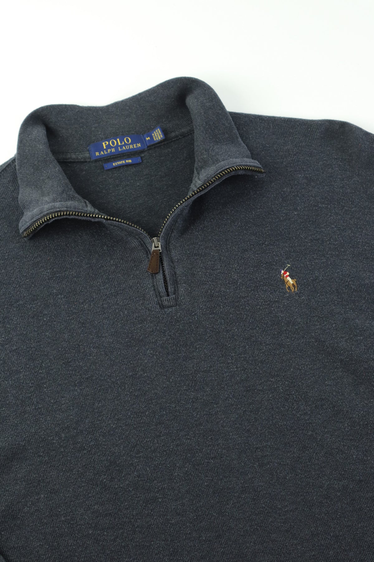Ralph Lauren trui met kwart rits - M