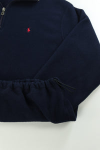 Ralph Lauren fleece trui met kwart rits - L