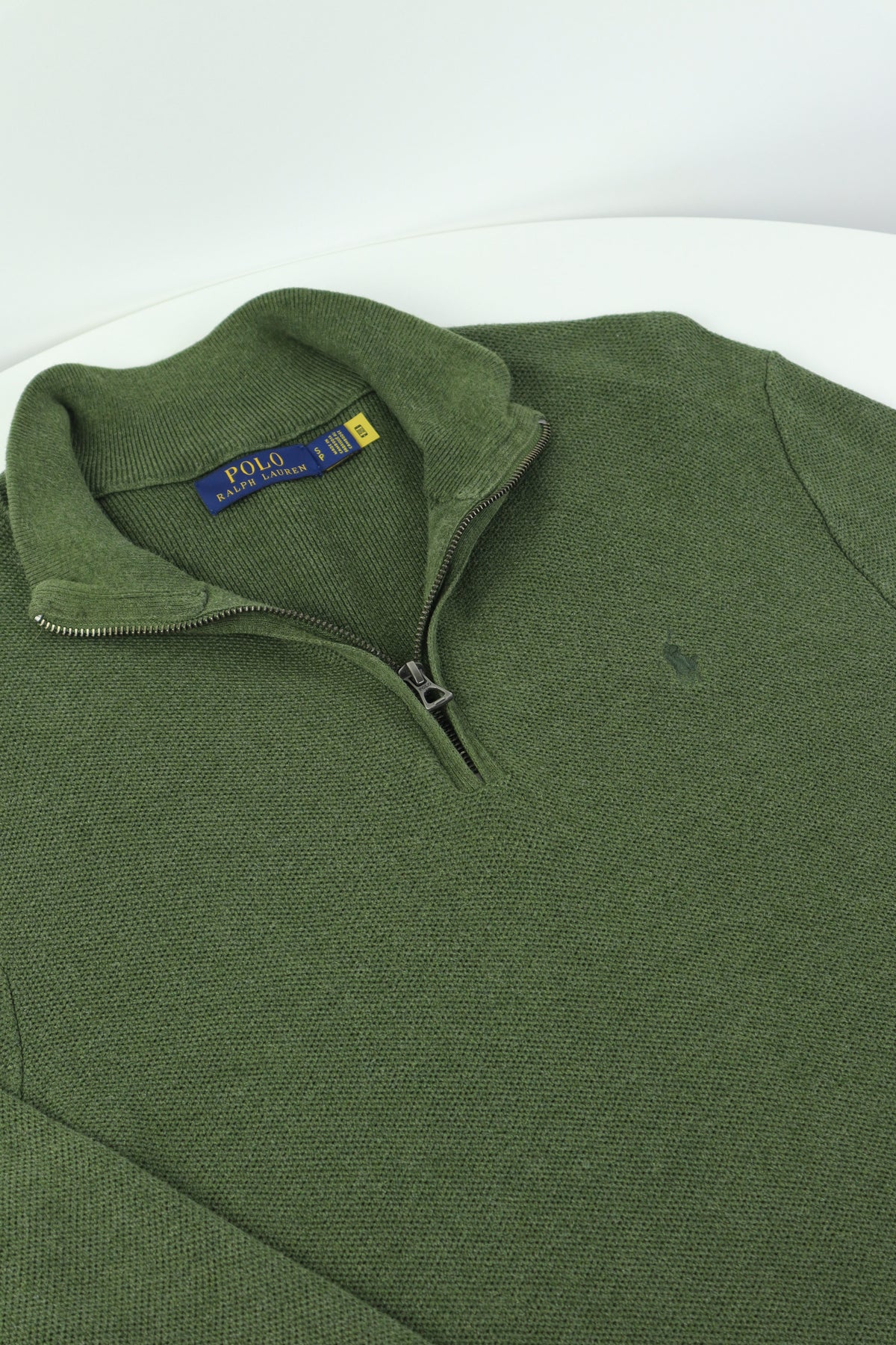 Ralph Lauren trui met kwart rits - M