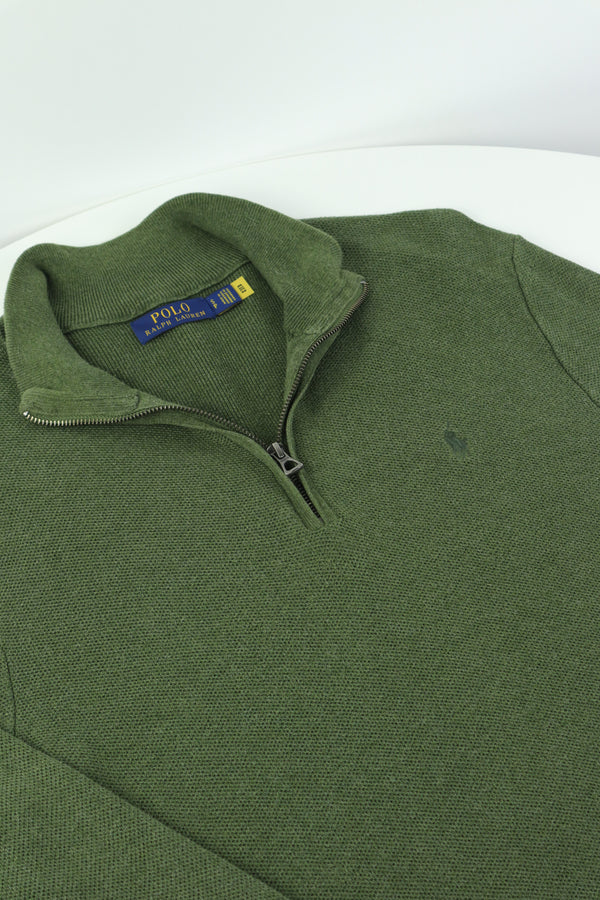 Ralph Lauren trui met kwart rits - M